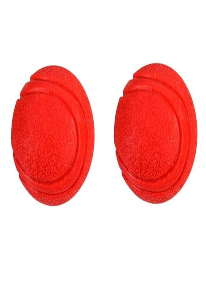 PETS EMPIRE Solid Rubber Dog Balls,Dog's Solid Rubber Bouncy Ball Bite Resistant and Indestructible Dog Training Ball,Pet Solid Rubber Bouncy Ball (Red, Small) (Pack of 2) - Image 1